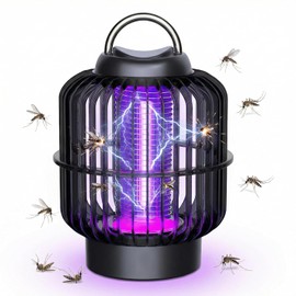 Bug Zapper – 1200mAh Rechargeable Mosquito Zapper with 2200V High-Voltage Grid，Lightweight Portable Fly Trap for Camping, Patio, Backyard, Bedroom, Kitchen