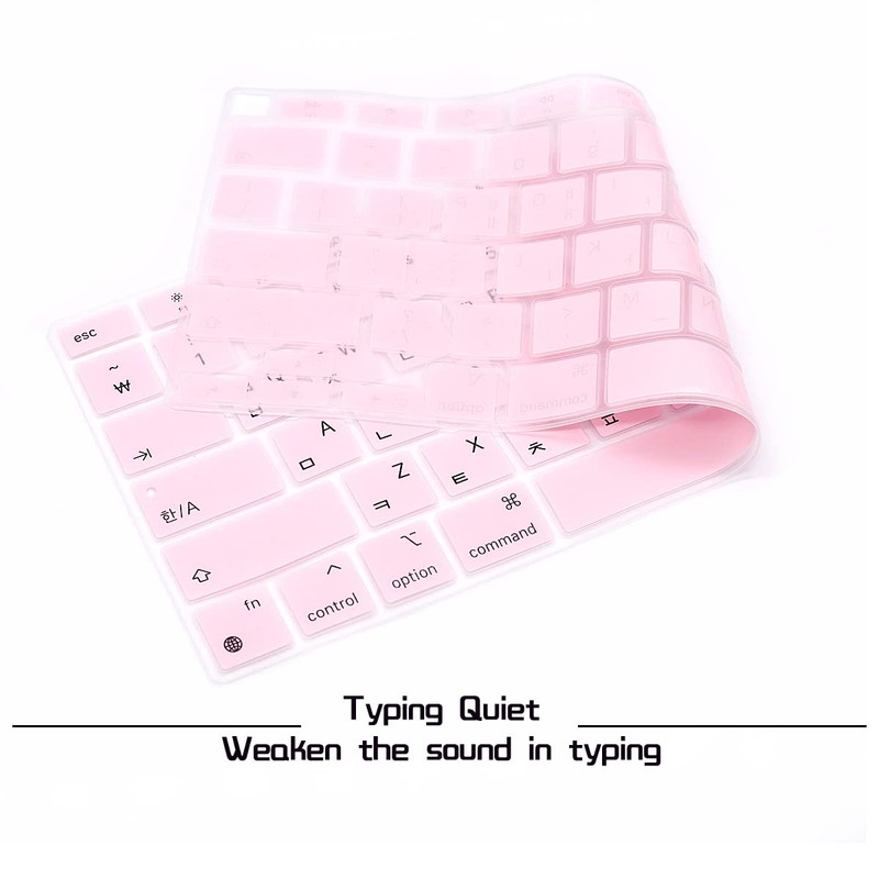 HRH Ultra Thin Korean Language Silicone Keyboard Cover Skin for