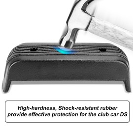 Roykaw Golf Cart Front Bumper with Bolts Fits for Club Car DS Gas and Electric 1993-Up Golf Cart, Durable Molded Plastic, Black Bumper Traverse Accessories, OEM#1016868