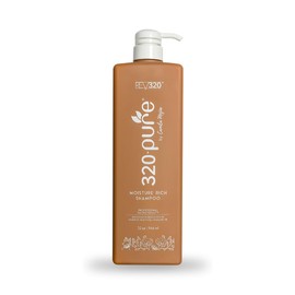 320Pure Moisture Rich Shampoo, Professional Salon, Nourishes and Repairs All types of Hair, Keratin-Omega, Argan Oil, (32oz)