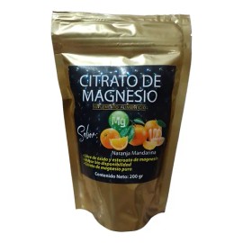 Citrato De Magnesio Polvo 200g Naranja Mandarina Naturalin                                                                                            