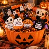 QINJIEJIE Knitted Bat Halloween Decorations Boo Basket Gifts
