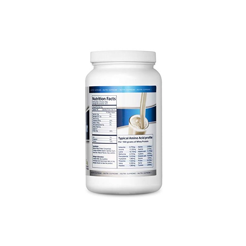 Nutri Supreme Whey Protein Powder Sweet Vanilla Bean 25 g