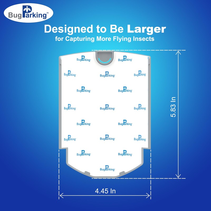Bug Parking Flying Insect Trap Refill Cartridge, High-Stick Replacement Glue