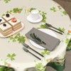 Granbey St. Patrick's Day Tablecloth Round - Spring Shamrock Table