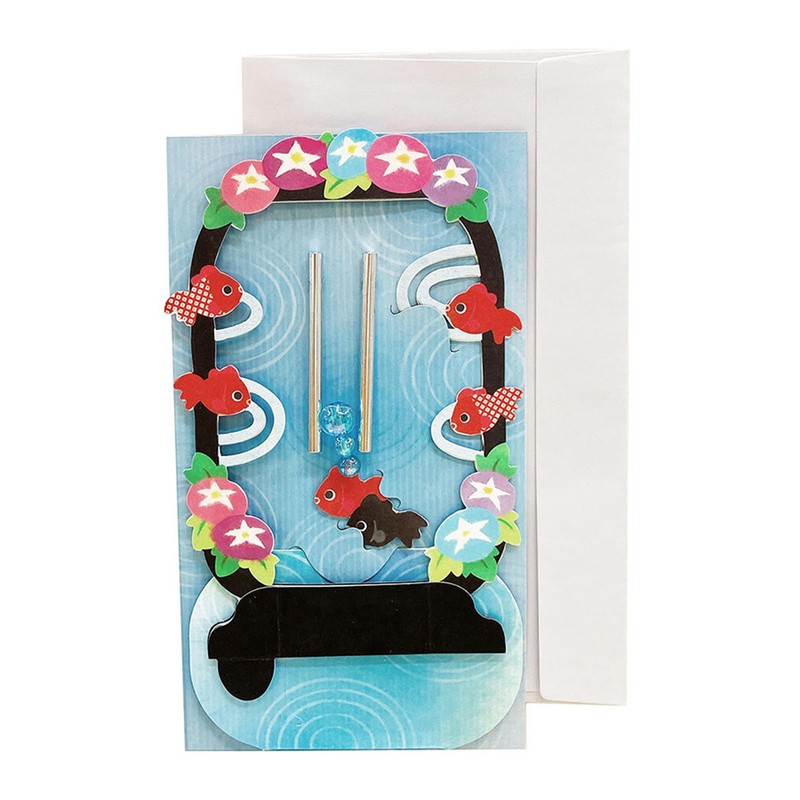 Sanrio JSP 86-5 689491 Message Card, Summer, Placed-type Goldfish Wind