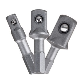 Drill socket adapter for Makita impact driver socket adapter ，Shockwave Impact Hex Shank Socket Adapter Set，Holds Sockets ，3 Pieces