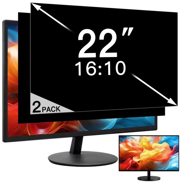 2 Pack 22 Inch Privacy Screen for Computer Monitor 16:10