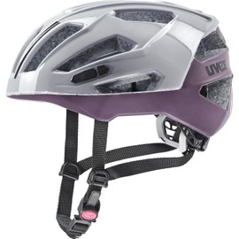 uvex Gravel x - Safe Performance Helmet for Men and Women - Individual Size Adjustment - Optimised Ventilation - Rhino - Plum - 56-61 cm