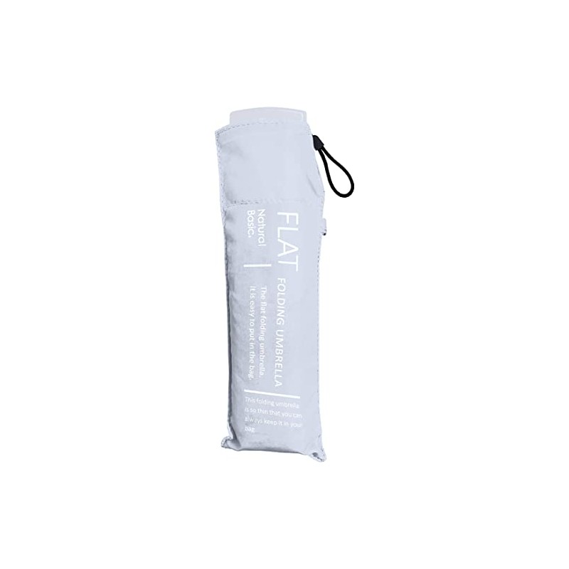 Nakatani 723-002 Folding Umbrella, Flat Sax Plain, Hand Opening, Lightweight,