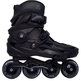 Awaken 4 Wheel Inline Skate Roller Blades (Black,6)