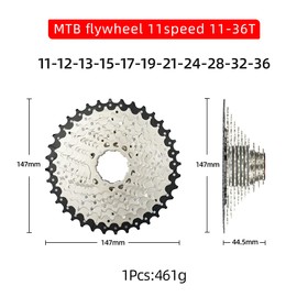 BESNIN Cassette for Mountain Bike 11 Speed 11-36T Cassette 11 Speed Bicycle Freewheel (11 Speed 11-36T)