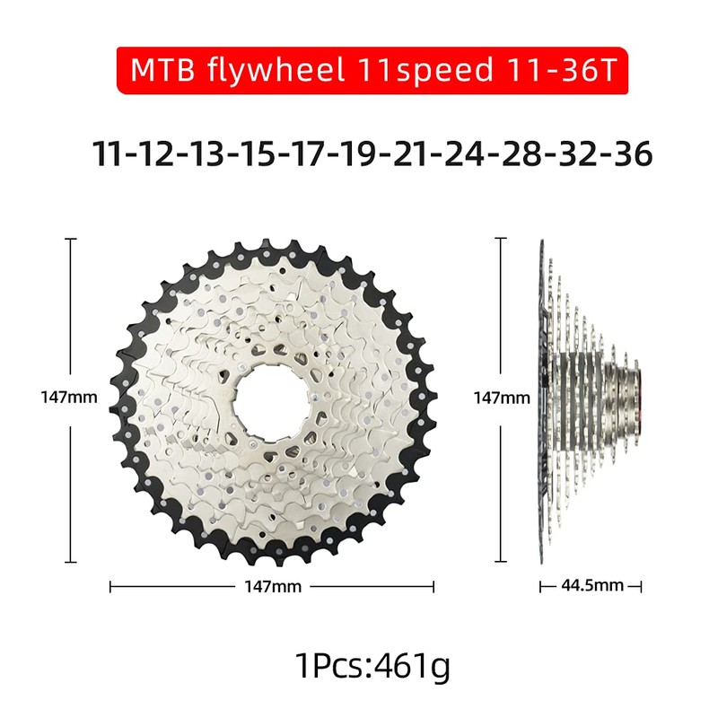 BESNIN Cassette for Mountain Bike 11 Speed 11-36T Cassette 11