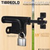 Slide Bolt Gate Latch with Padlock Hole, Heavy Duty Sliding
