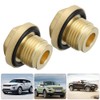 Drain Plug, 2 Piece Brass Diff Filler Differential Drain Plug