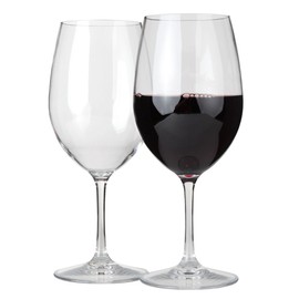 Lily's Home Unbreakable Cabernet and Merlot Bordeaux Red Wine Glasses, Made of Shatterproof Tritan Plastic, for Indoor and Outdoor Use, Reusable and Crystal Clear 20 oz. Each, Set of 2