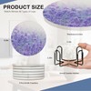 Lavender Field 6Pack Ceramic Drink Coasters,Quick-Absorb Stone Coasters with Anti-Slip