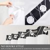 Tititex No Hooks Snap in Liner Abstract Curve Lines Black
