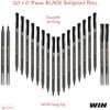 WIN 20 x 0.7mm Ball Pen Triam BLACK Smooth Ballpoint
