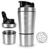 Janety Shaker Prote?na de Acero Inoxidable 600 Ml con Compartimento
