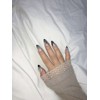 [Lettering Nail High Quality] Noir Grace Nail Tips - Almond