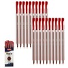SAINO Trio+ Ballpoint Pens, RED, Fine Point (0.7mm), Pack of