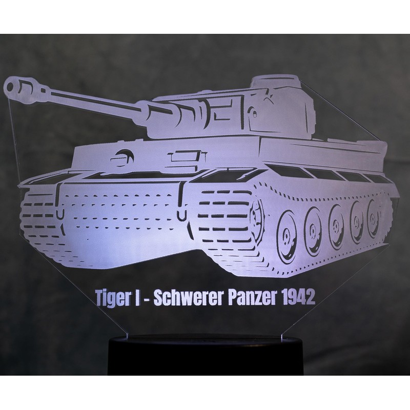 Tiger I Panzer Lampe LED 3D – Schwerer Panzer 1942
