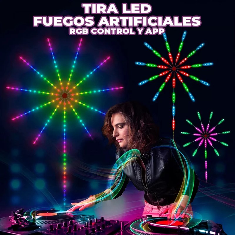 EGTMA Luces De Fuegos Artificiales Inteligentes Para Interiores
