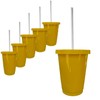 VASO DE PLASTICO REUSABLE (50, AMARILLO)