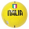 Italienischer Fußball für Training oder Spiel, Farbe Gelb mit dreifarbigem