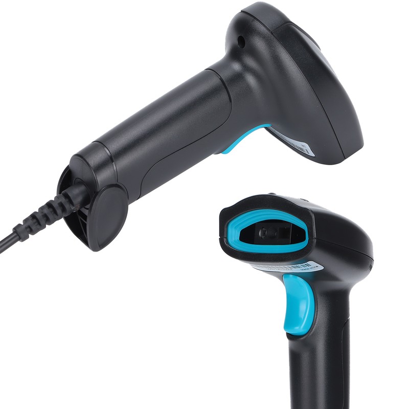 Barcode Scanner Handheld 360° Reading Dustproof Waterproof QR Code USB