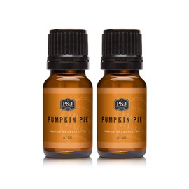 P&J Trading Fragrance Oil | Pumpkin Pie Oil 10ml 2pk - Candle Scents for Candle Making, Freshie Scents, Soap Making Supplies, Diffuser Oil Scents