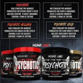 Pre Entreno Psychotic Black Insane Labz Oxido Nitrico L                                                                                               