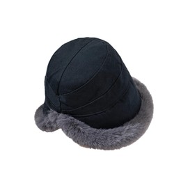 YAMEE Winter Hat for Women Plush Warm Beanie Winter for Women Cold Protection Protect Ears Fishing Hat Women's Fashionable Cute Bucket Hat Women's Foldable Windproof for Camping Beach Outdoor Sports,