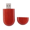 Oval Rosewood Wooden USB 2.0 Flash Memory Drive Storage Stick