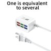 Universal Multi 6 Port USB Hub Wall Charger Station Fast