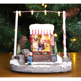 Christmas Concepts® 5"/ 13cm LED Light Up Christmas Market Scene (Toy Stall)