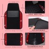 CAR PASS Rhinestone Red Bling Diamond Car Seat Covers Leather
