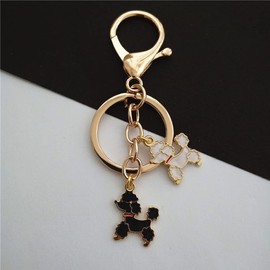 Cute Dog Keychain for Man Woman, Creative Jewelry for Poodles Lover