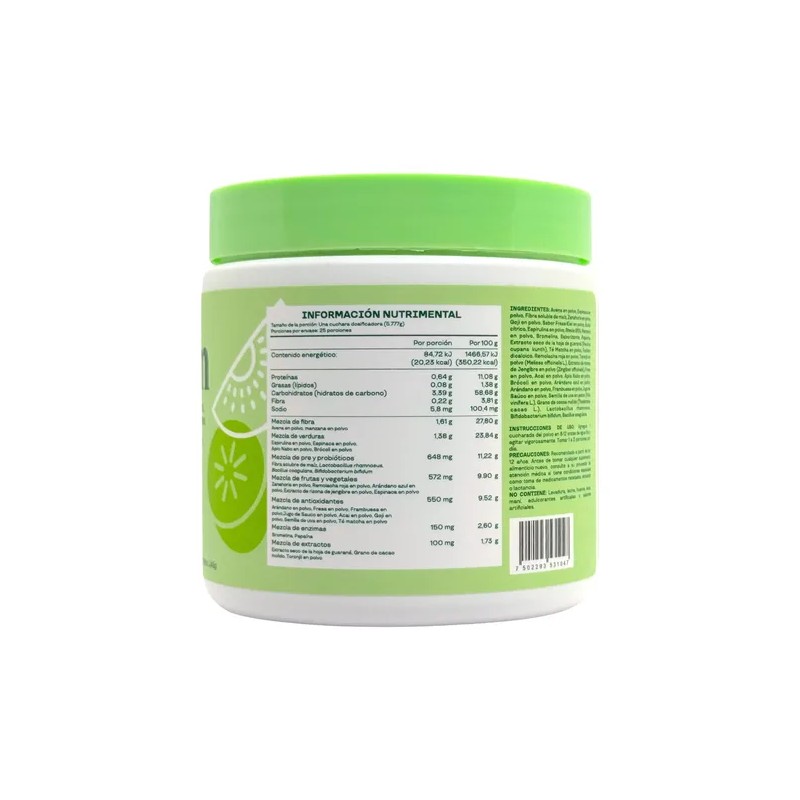 Bloom Greens Fibra Probioticos 145 G Fresa Kiwi Kps