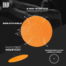 Skin Grip Freestyle Libre 2 Sensor Covers & Lingo CGM – Waterproof and Sweatproof Adhesive for 10-15 Days, Pre-Cut Medical Tape, Continuous Glucose Monitor Patch – 20 Pack, Rainbow Pack