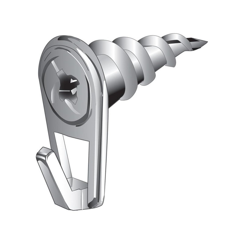 Hillman WallDriller Brass-Plated Drywall Picture Hook 35 lb. 4 pk