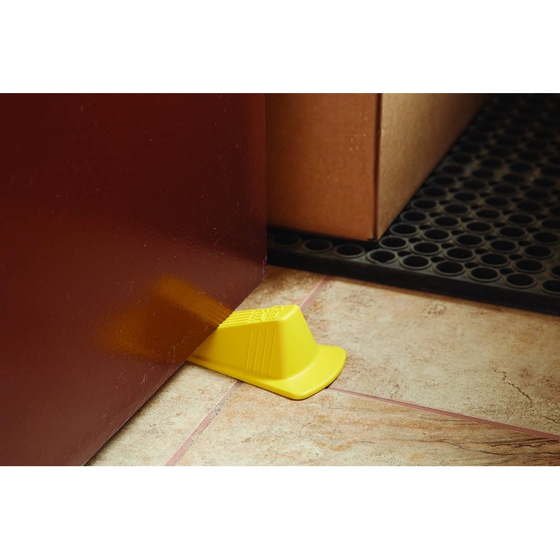 Master Caster Giant Foot Doorstop, No-Slip Rubber Wedge, 3.5w X