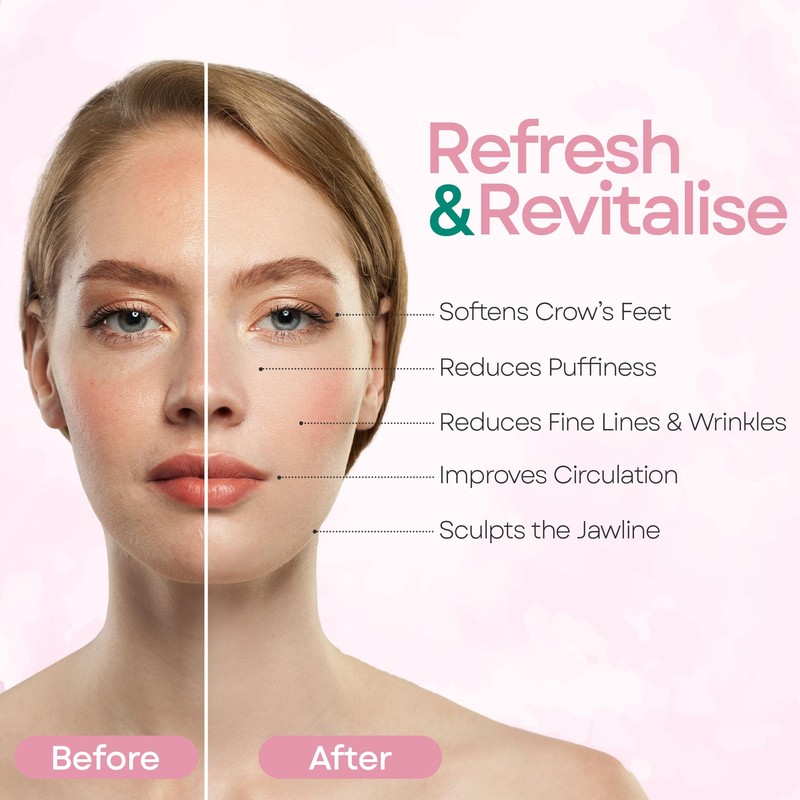 Skin Chi Rose Quartz Gua Sha Facial Comb – Real