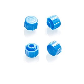 Global Medical Products Syringe Tip Cap, Luer Lock, Blue, Non-Sterile, 100 Pack