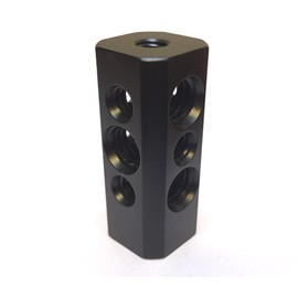 45mm Aluminium Alloy Porous Multi-Hole Digital Camera Tripod Lamp Flash Light Micro-Phone Monitor Hot Shoe Conversion Seat Convert Switch 1/4 to 3/8 Screws Connect Adapter Photography Accessories