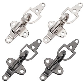 BENECREAT Pack of 4 Pullover Swirl Clip Cape Cloak Clips, Cardigan Collar Clips Gunmetal Platinum Shirts Dresses Scarves Lobster Clasp Clip for Coat, Down Jacket, Sewing Accessories
