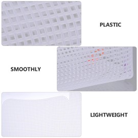 EXCEART Plastic Mesh Canvas Sheet Set Embroidery Cross Stitch Bottom Liner Board DIY Woven Bag Knitting Crochet Project Bag Accessories