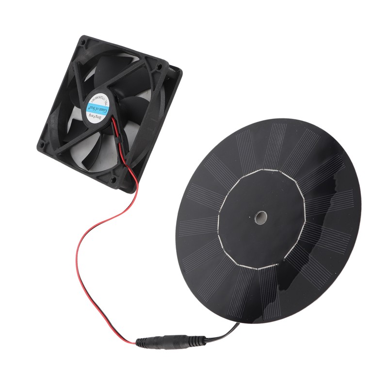 10W Solar Powered Exhaust Fan Monocrystalline Silicon Solar Panel Fan