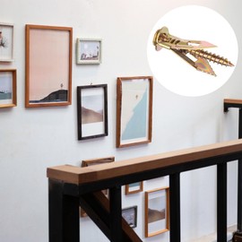 HINZIC 20 Pcs Self-Drilling Drywall Anchors, Zinc Plated Steel Screws and Anchors Kit Heavy Duty, No Drill or Holes in Wall, for Garden Statues, Patio Furniture, TV, Shelf Straps, Bike, Cabinets